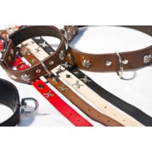 Obroża ze Skóry Zdobiona szer.14mm długość 40cm