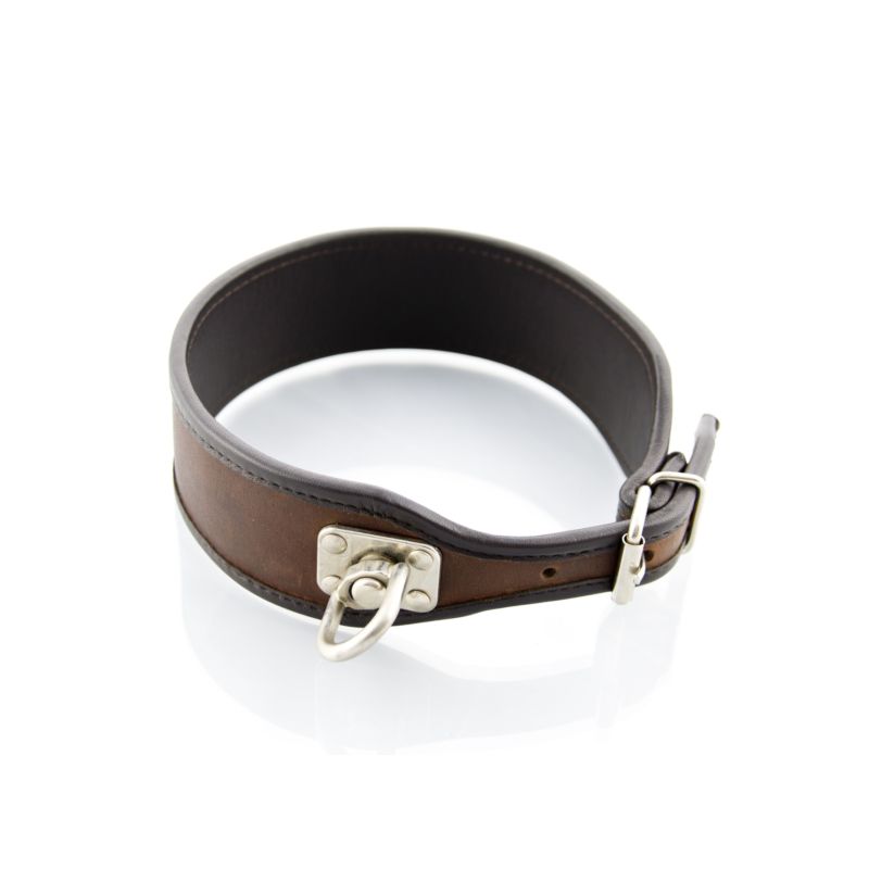 Obroża Tropowa Myśliwska na Ślad 46cm-52cm skóra n