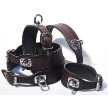 Obroża Tropowa Myśliwska na Ślad 46cm-52cm skóra n