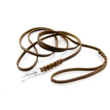 Smycz Ringówka ze skóry natłu.10mm 250cm OWCZAREK