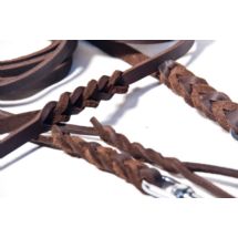 Smycz Ringówka ze skóry natłu.10mm 250cm OWCZAREK