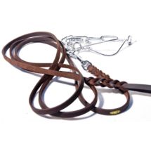 Smycz Ringówka ze skóry natłu.10mm 250cm OWCZAREK