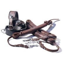 Otok Smycz treningowa ze SKÓRY NATŁUSZCZANEJ d.10m