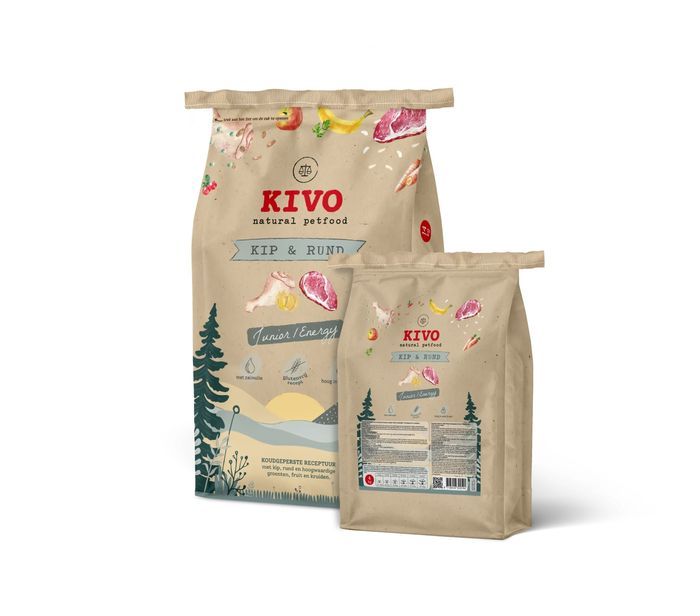 Kivo JUNIOR ENERGY Kurczak z Wołowiną 14kg