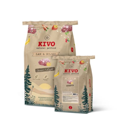Kivo Jagnięcina z Ryżem senior / light karma 14kg