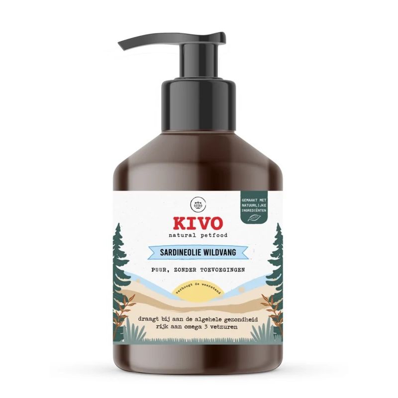 Olej Tran z 100% dzikich Sardynek 500ml Kivo