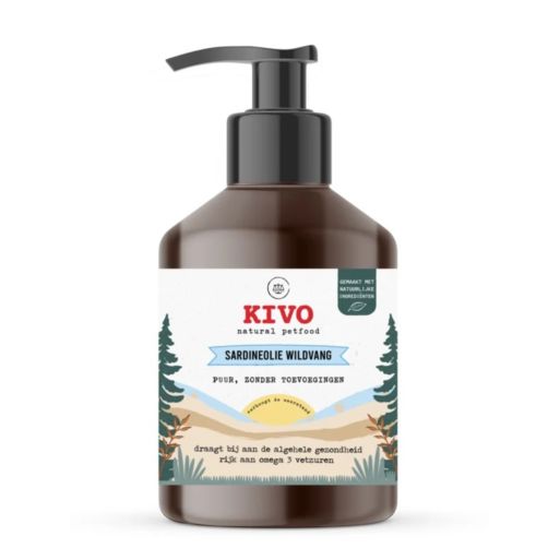 Olej Tran z 100% dzikich Sardynek 500ml Kivo